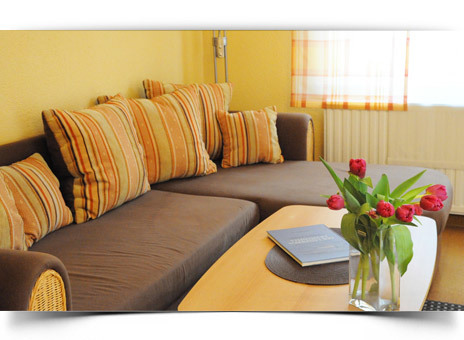 Wohnzimmer - Ferienwohnung Staffelberg