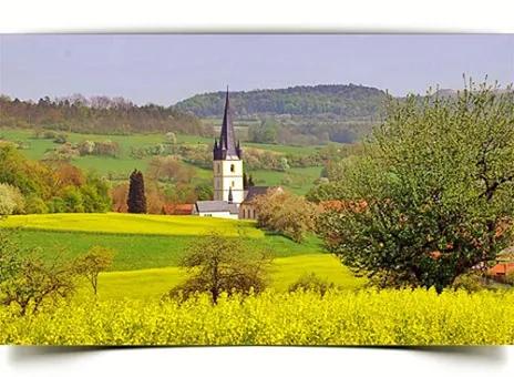 Die Kirche in Uetzing im wunderschönen Oberfranken 